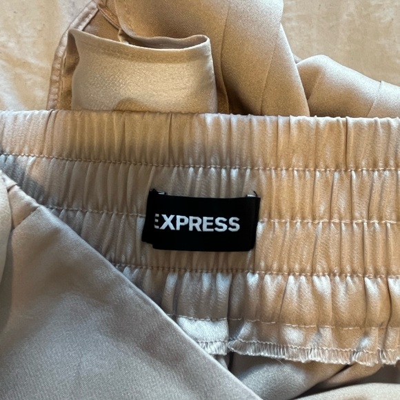 Express Satin Tan Pant Set - Picture 7 of 7